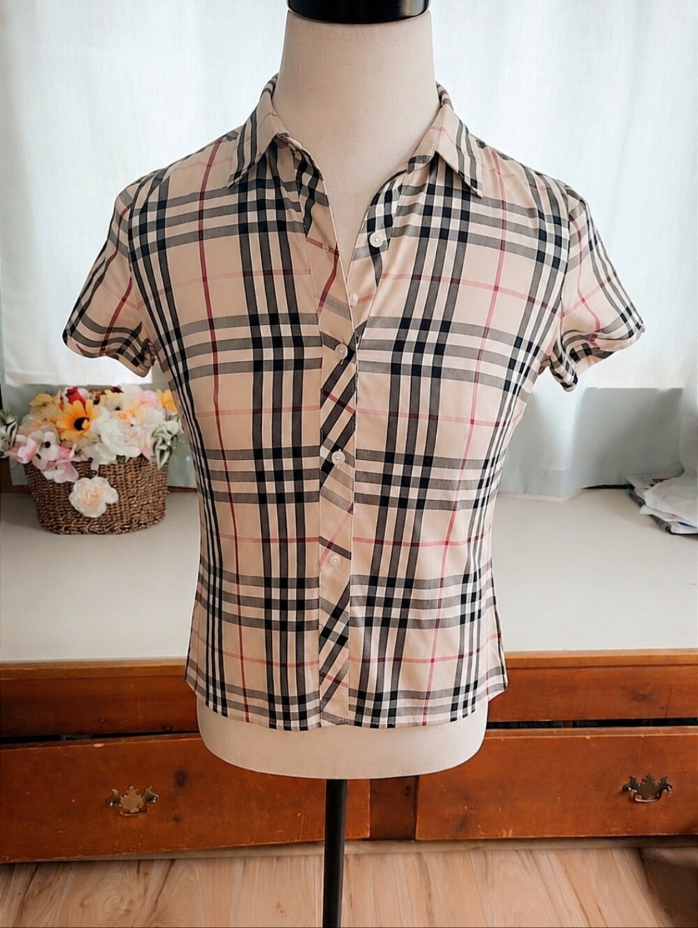 Burberry Medium Short Sleeve Button Up Shirt